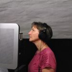 claudia im Tonstudio